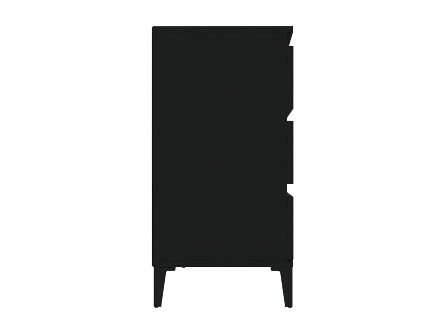 Buffet Noir 60x35x70 Bois d'ingénierie