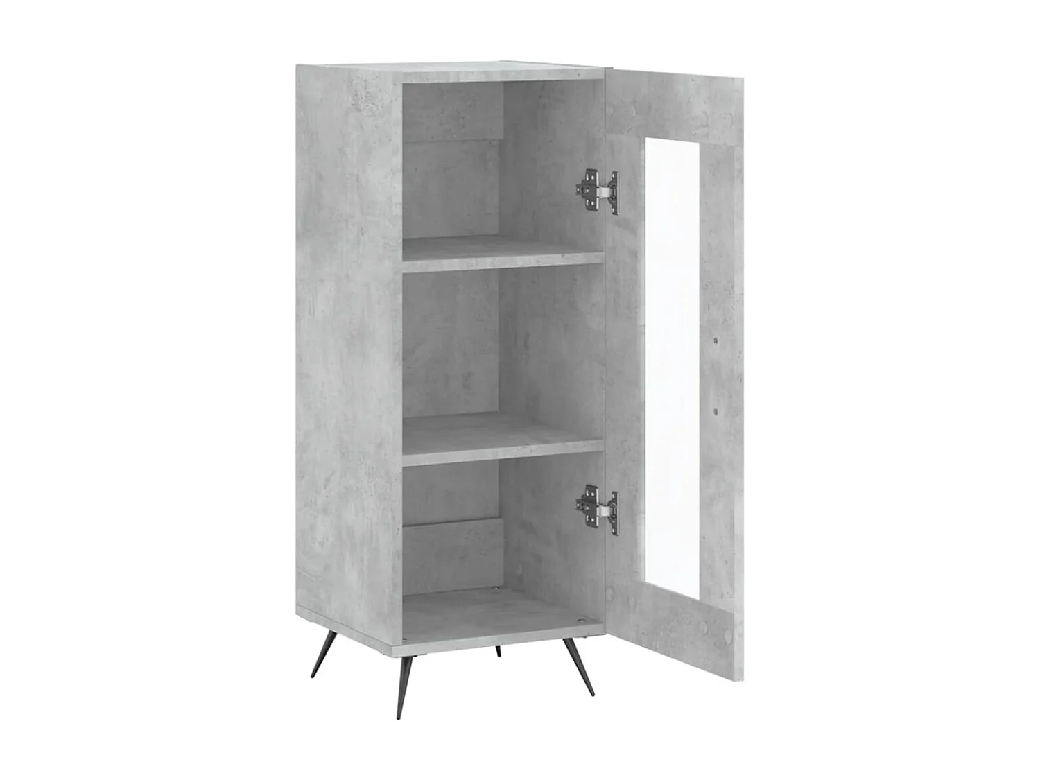 Buffet Gris béton 34,5x34x90 Bois d'ingénierie