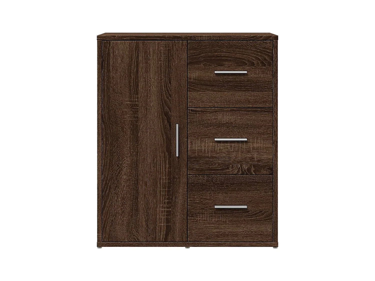 Buffet chêne marron 60x31x70 bois d'ingénierie