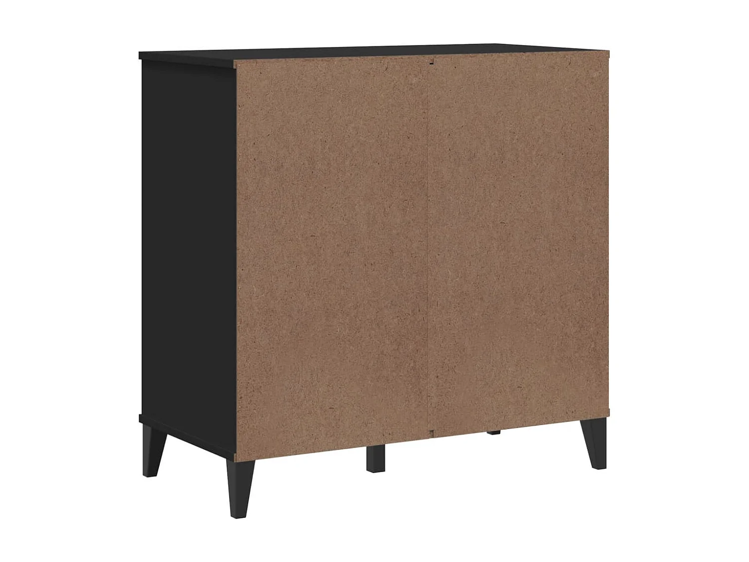 Buffet VIKEN noir 80x40x80 bois massif de pin