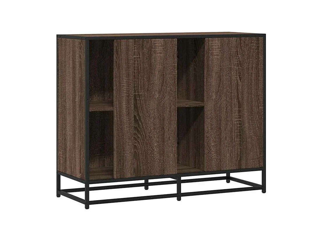 Buffet chêne marron 92x35x76 Bois d'ingénierie