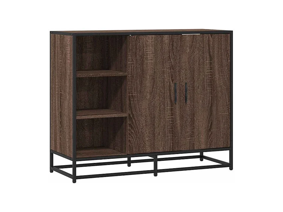 Buffet chêne marron 92x35x76 Bois d'ingénierie