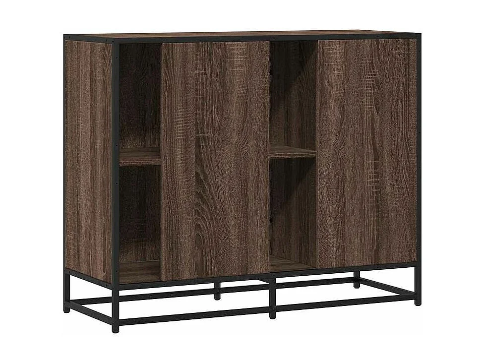 Buffet chêne marron 92x35x76 Bois d'ingénierie