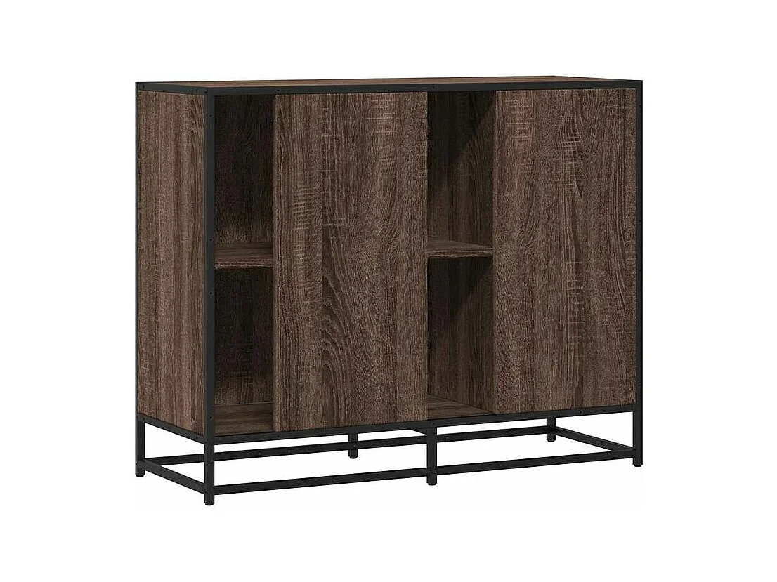 Buffet chêne marron 92x35x76 Bois d'ingénierie