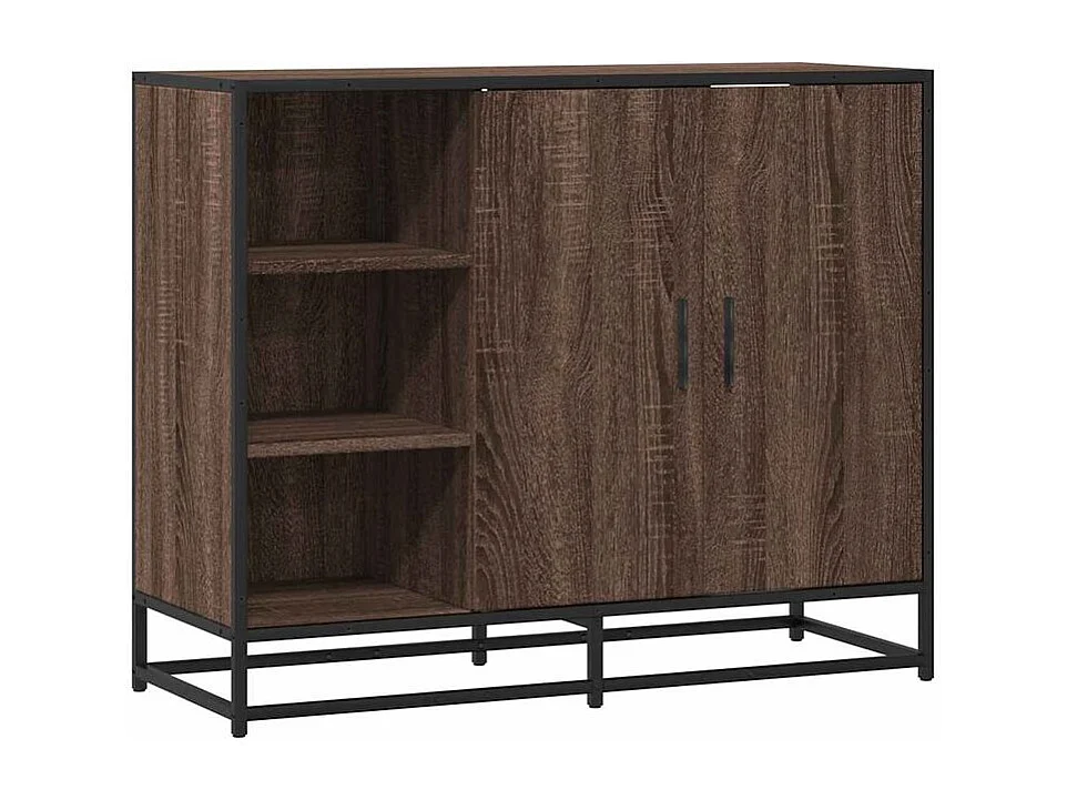 Buffet chêne marron 92x35x76 Bois d'ingénierie