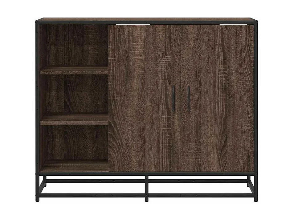 Buffet chêne marron 92x35x76 Bois d'ingénierie