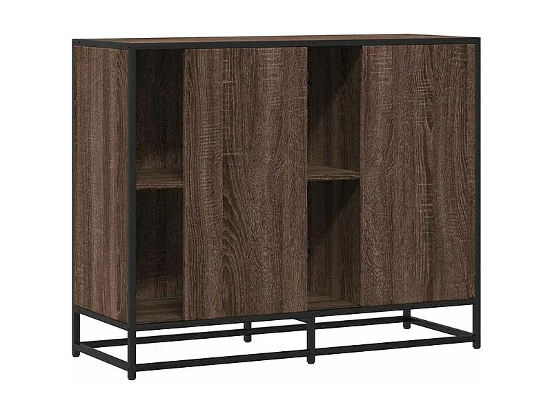 Buffet chêne marron 92x35x76 Bois d'ingénierie