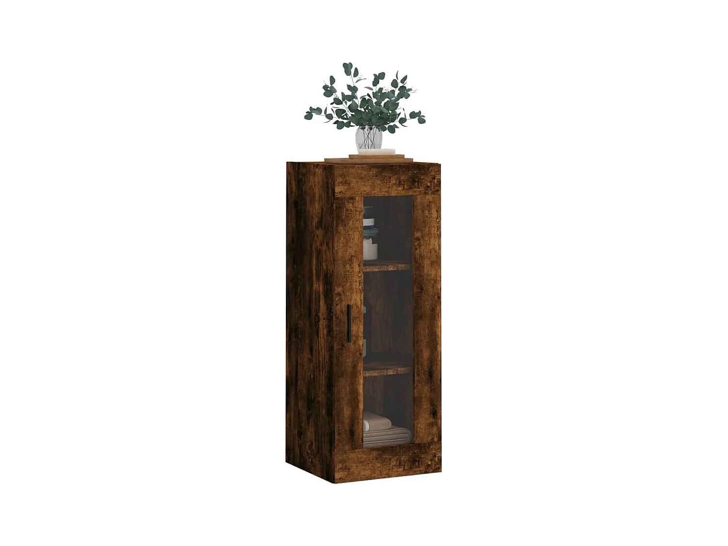Armoire murale chêne fumé 34,5x34x90