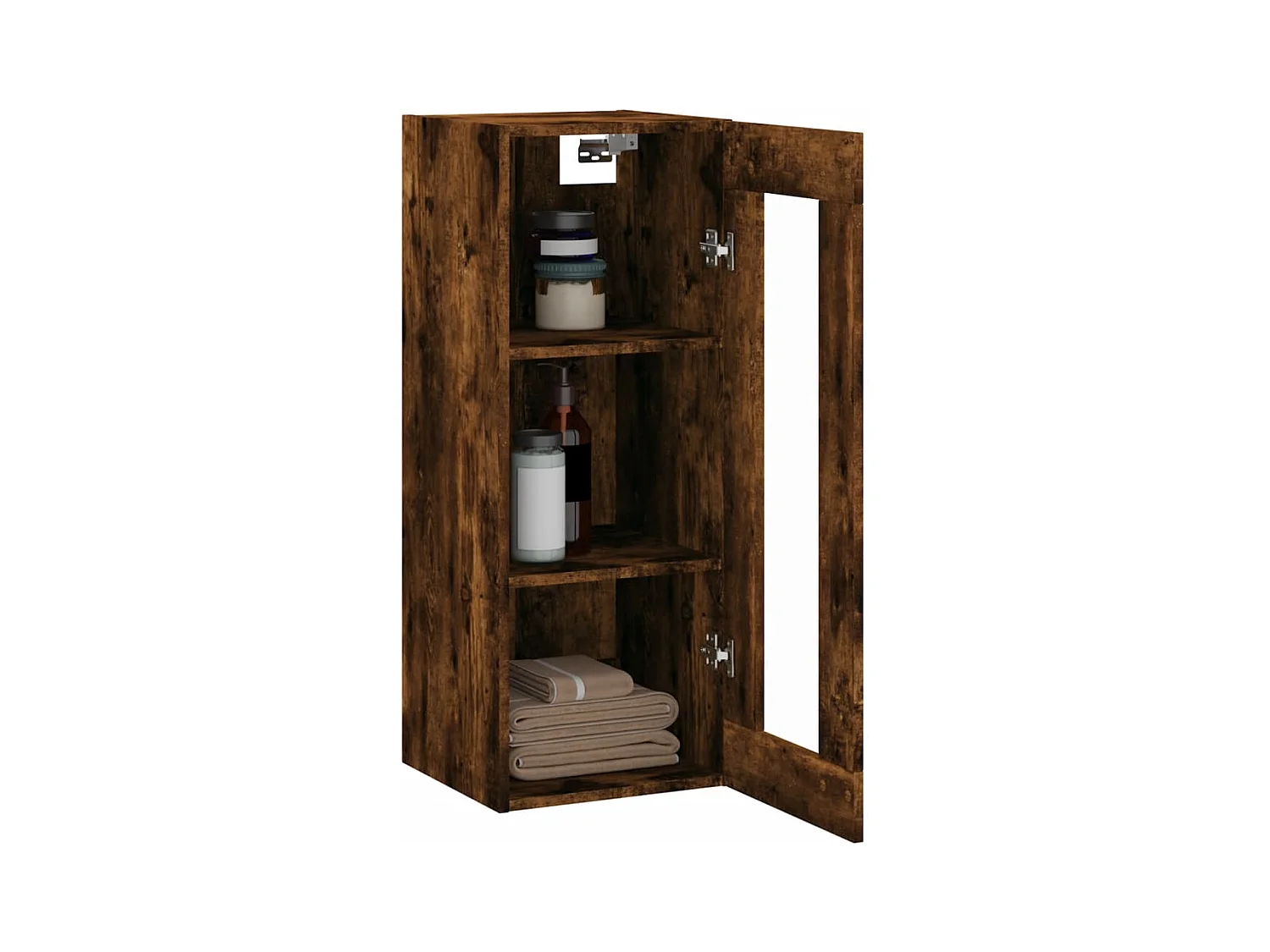Armoire murale chêne fumé 34,5x34x90