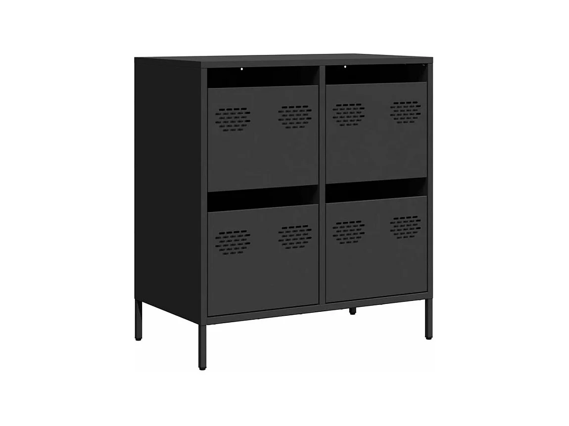 Buffet noir 68x39x73,5 acier laminé à froid