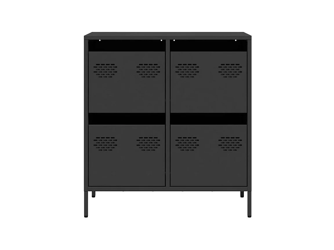 Buffet noir 68x39x73,5 acier laminé à froid