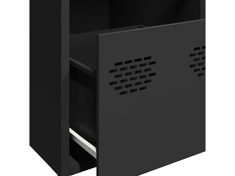 Buffet noir 68x39x73,5 acier laminé à froid