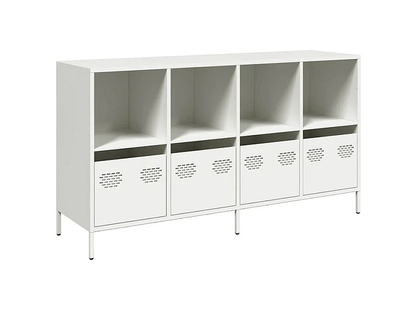 Buffet blanc 135x39x73,5 acier laminé à froid