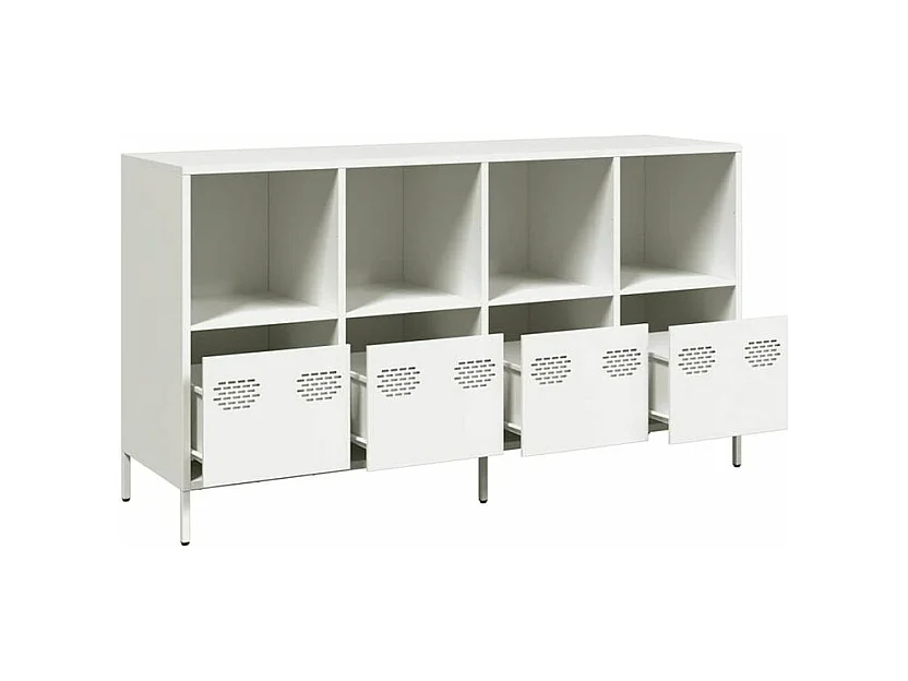 Buffet blanc 135x39x73,5 acier laminé à froid