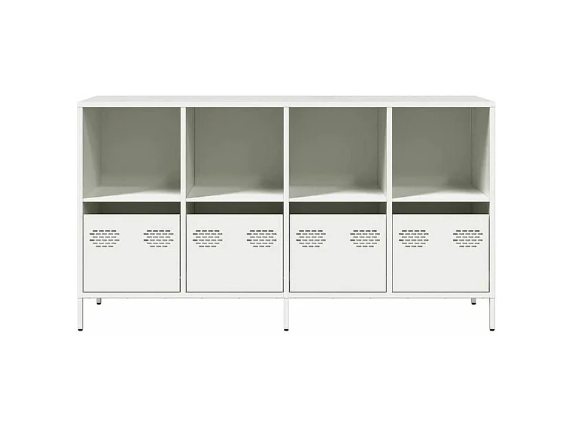 Buffet blanc 135x39x73,5 acier laminé à froid