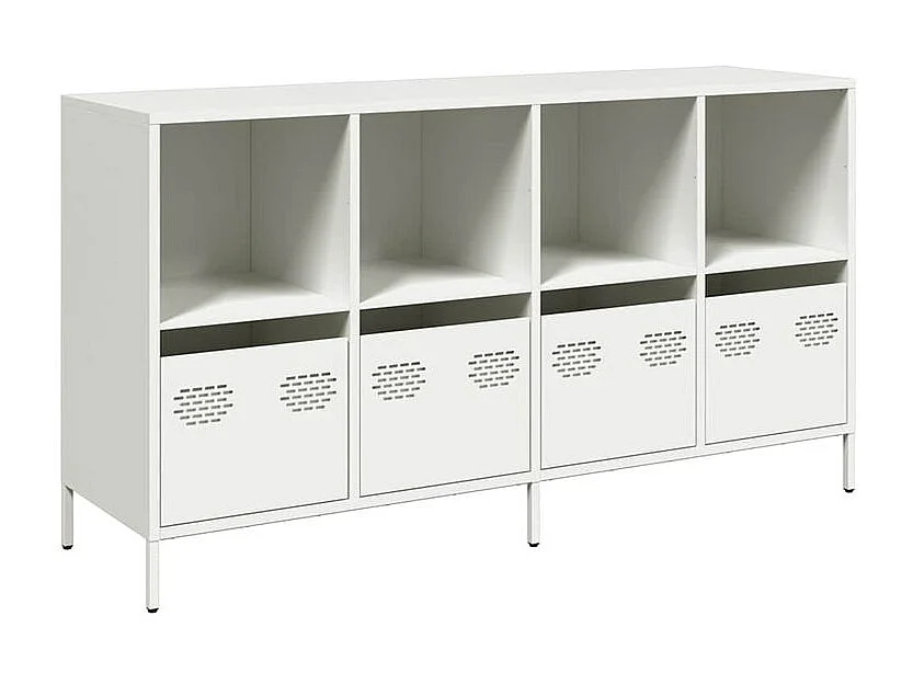 Buffet blanc 135x39x73,5 acier laminé à froid