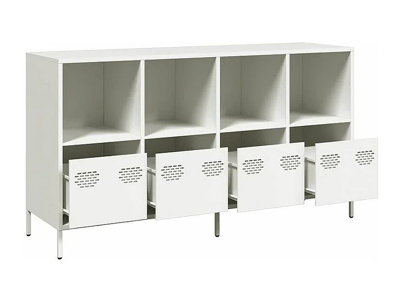 Buffet blanc 135x39x73,5 acier laminé à froid