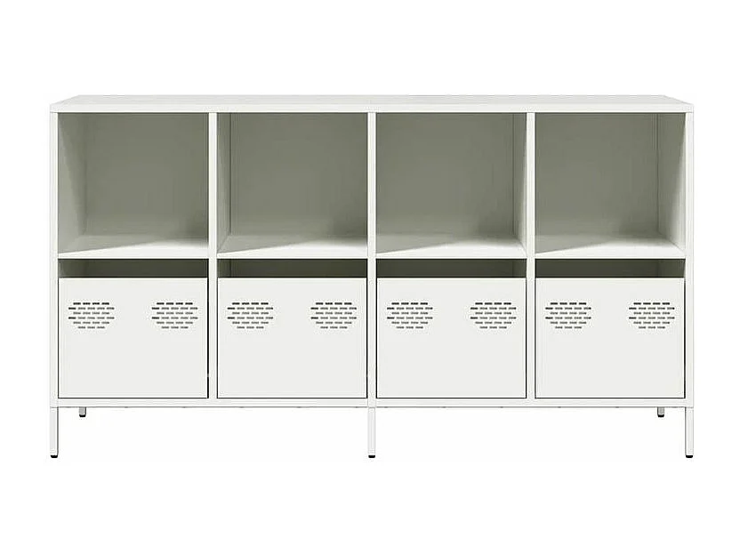 Buffet blanc 135x39x73,5 acier laminé à froid