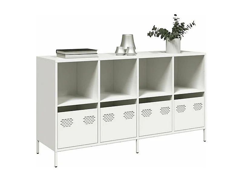 Buffet blanc 135x39x73,5 acier laminé à froid