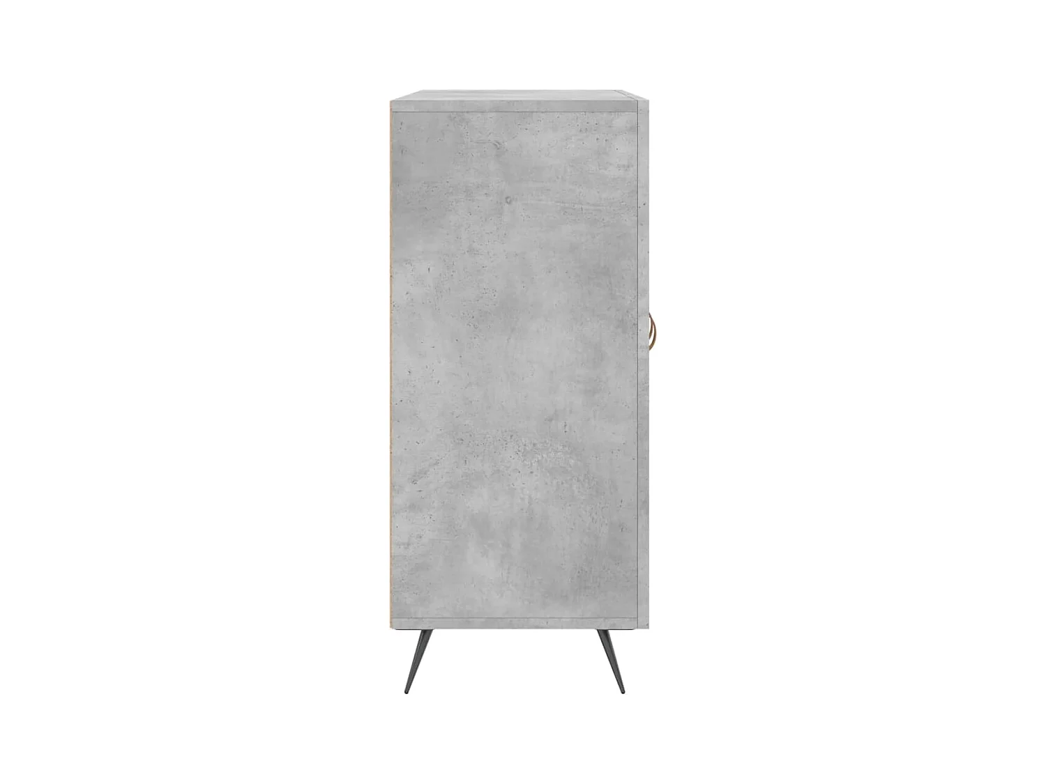 Buffet gris béton 90x34x80 bois d'ingénierie