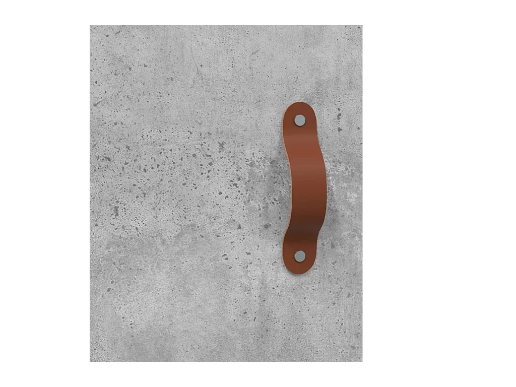 Buffet gris béton 90x34x80 bois d'ingénierie