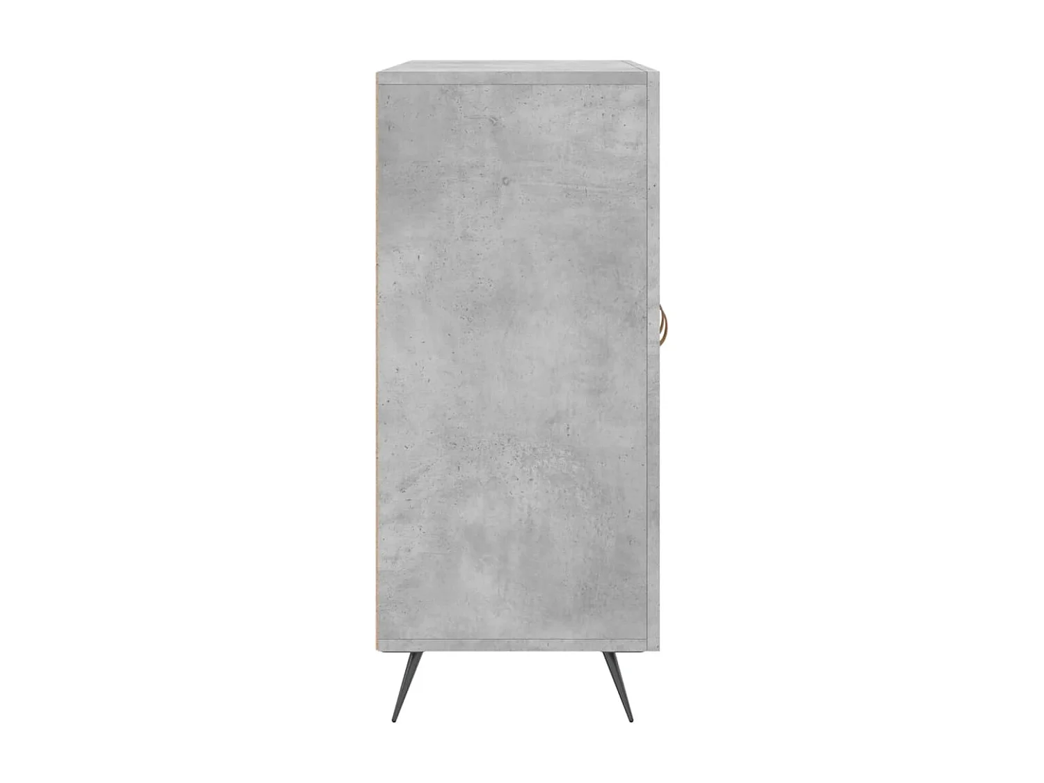 Buffet gris béton 90x34x80 bois d'ingénierie