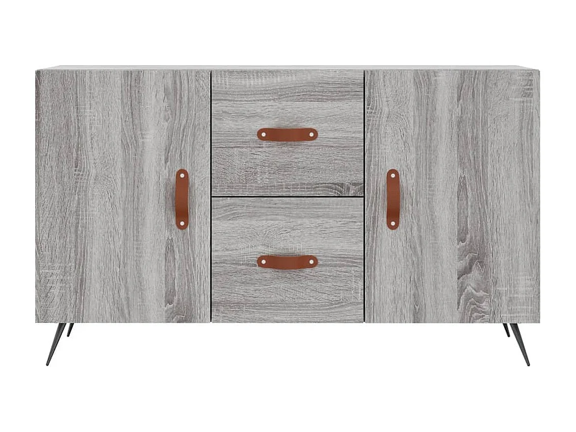 Buffet sonoma gris 100x36x60 bois d'ingénierie