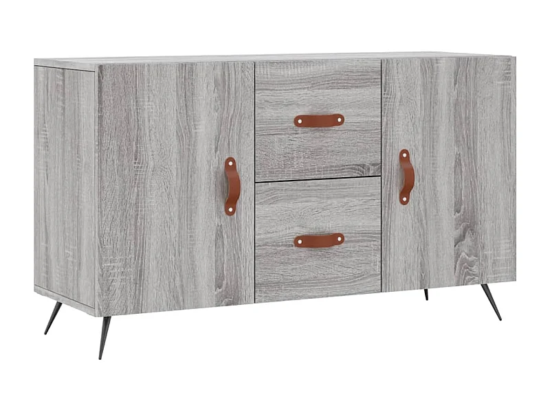 Buffet sonoma gris 100x36x60 bois d'ingénierie