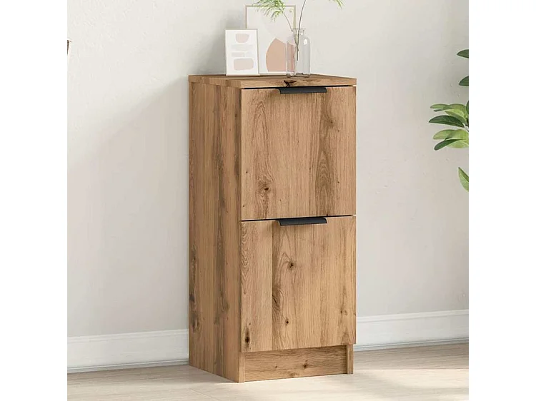 Buffet chêne artisanal 30x30x70 bois d'ingénierie