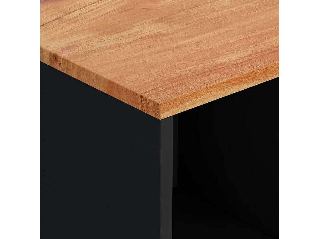 Buffet avec 2 portes 80x33x75 bois massif d'acacia