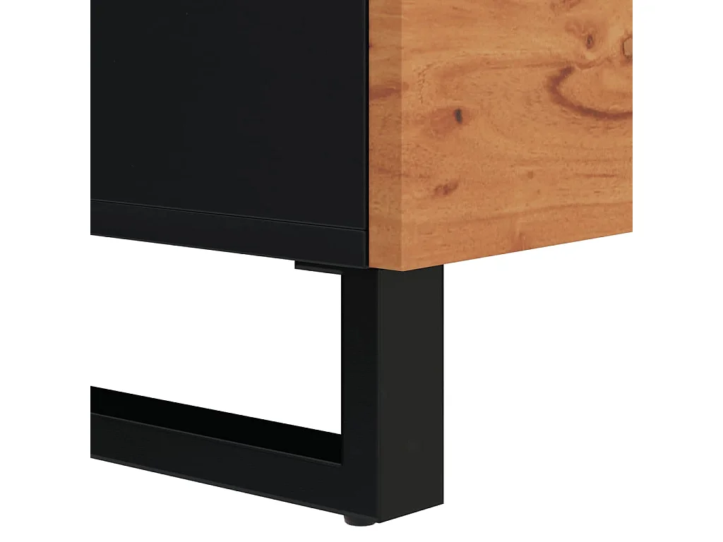 Buffet avec 2 portes 80x33x75 bois massif d'acacia