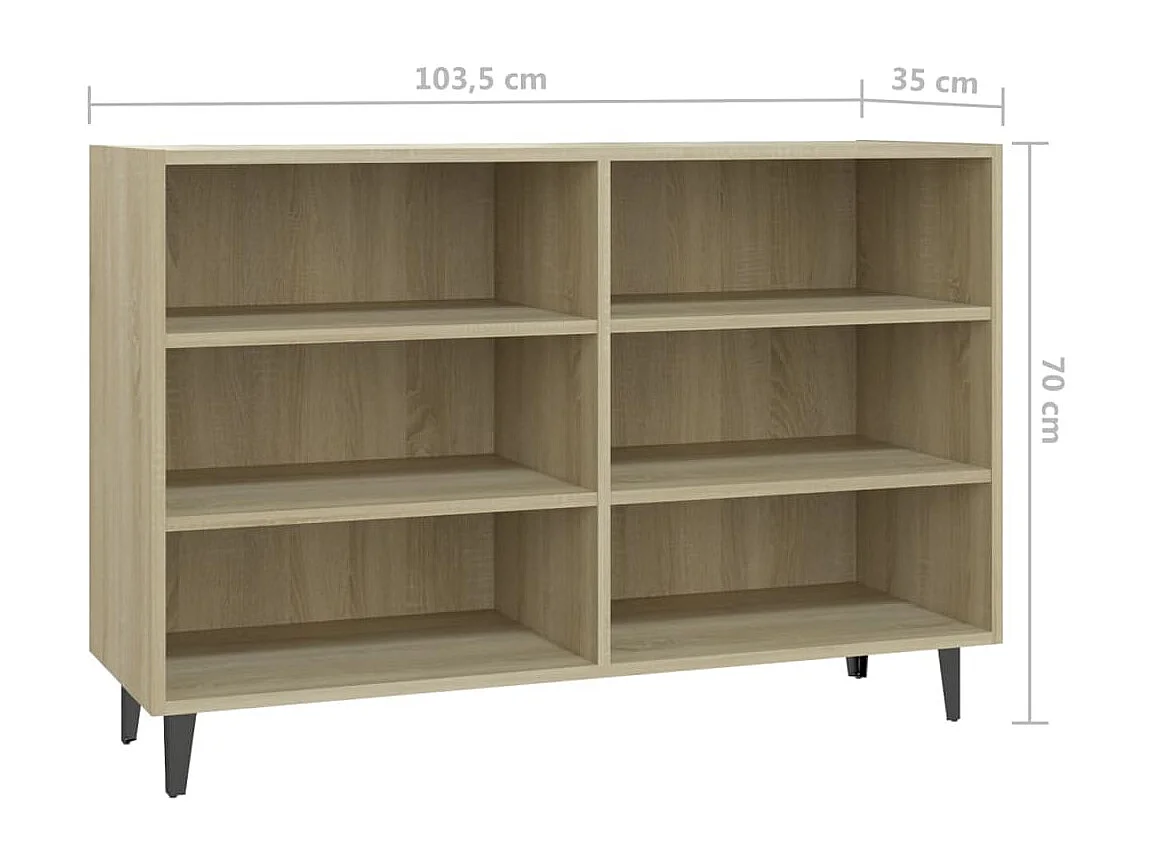 Buffet Chêne sonoma 103,5x35x70