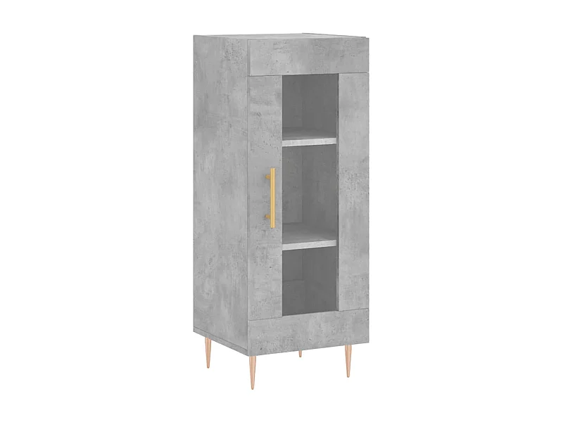 Buffet Gris béton 34,5x34x90 Bois d'ingénierie