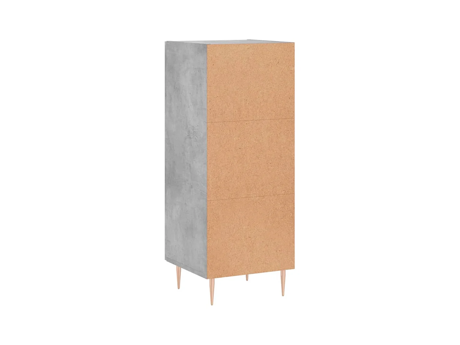 Buffet Gris béton 34,5x34x90 Bois d'ingénierie