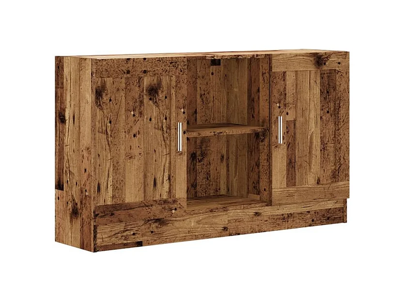 Buffet vieux bois 120x30,5x70 bois d'ingénierie