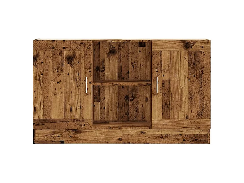 Buffet vieux bois 120x30,5x70 bois d'ingénierie