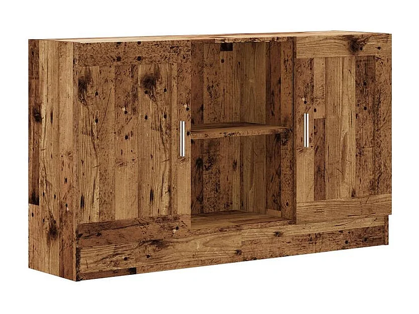 Buffet vieux bois 120x30,5x70 bois d'ingénierie