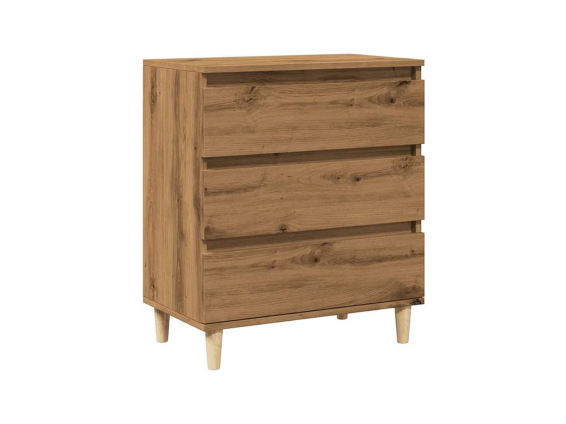 Buffet chêne artisanal 60x35x70 bois d'ingénierie