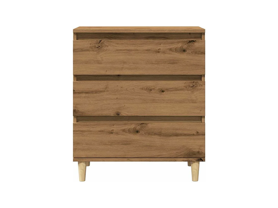 Buffet chêne artisanal 60x35x70 bois d'ingénierie