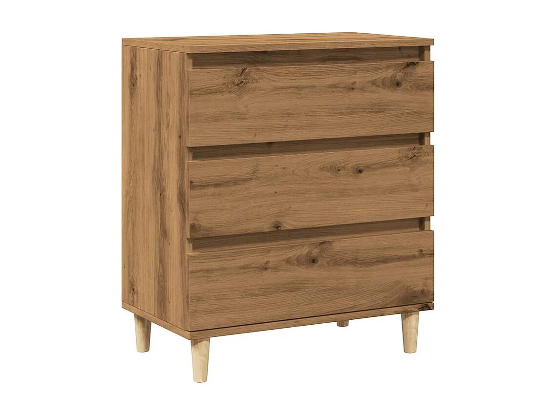 Buffet chêne artisanal 60x35x70 bois d'ingénierie