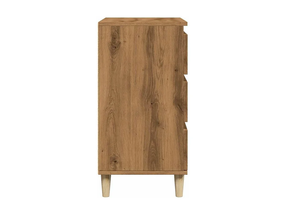 Buffet chêne artisanal 60x35x70 bois d'ingénierie