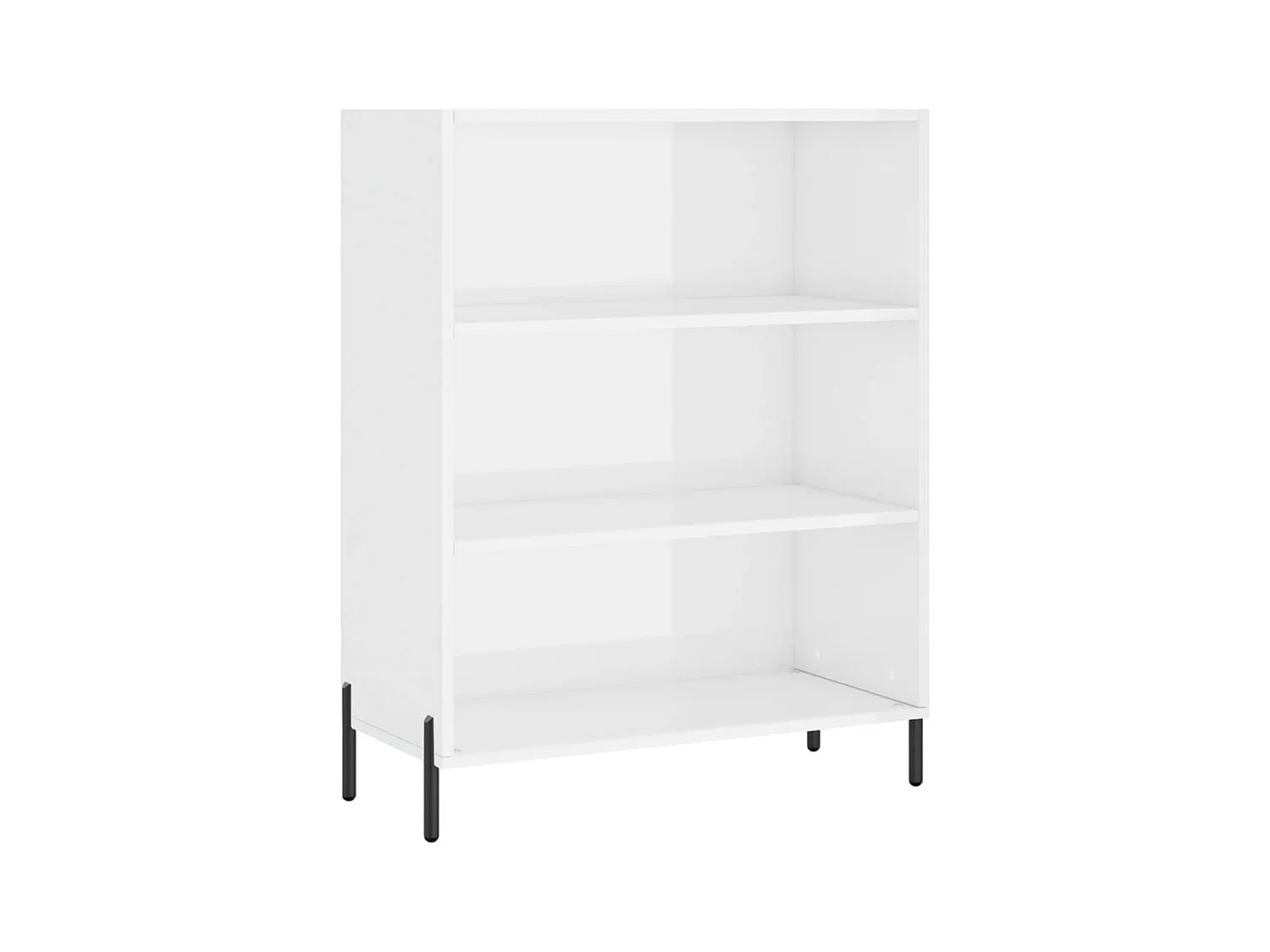 Armoire à étagères blanc 69,5x32,5x90 bois d'ingénierie
