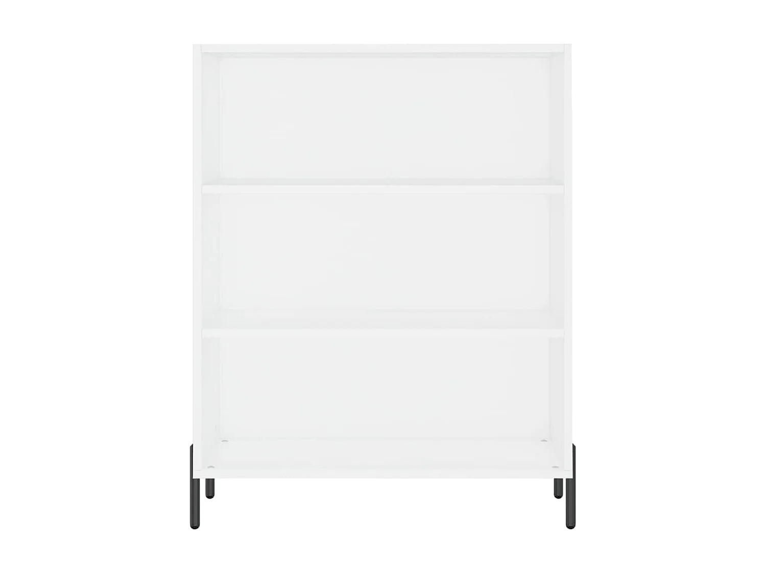 Armoire à étagères blanc 69,5x32,5x90 bois d'ingénierie