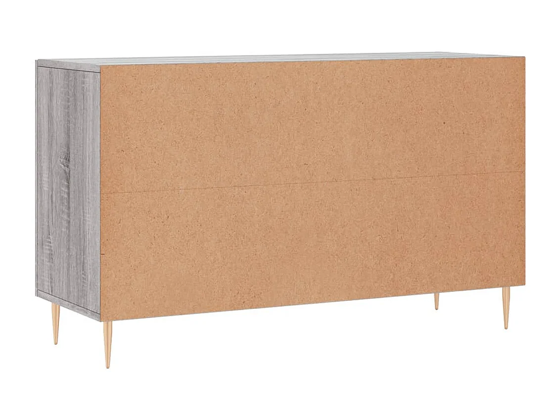 Buffet sonoma gris 100x36x60 bois d'ingénierie