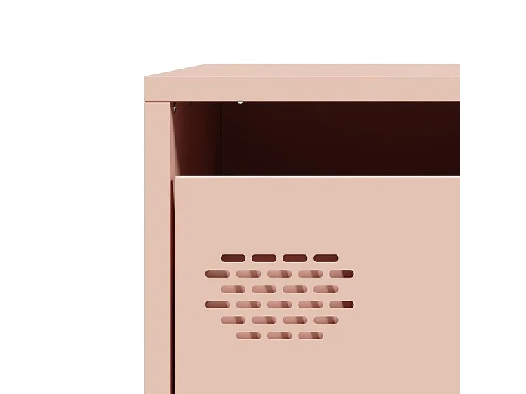 Buffet rose 101,5x39x73,5 acier laminé à froid