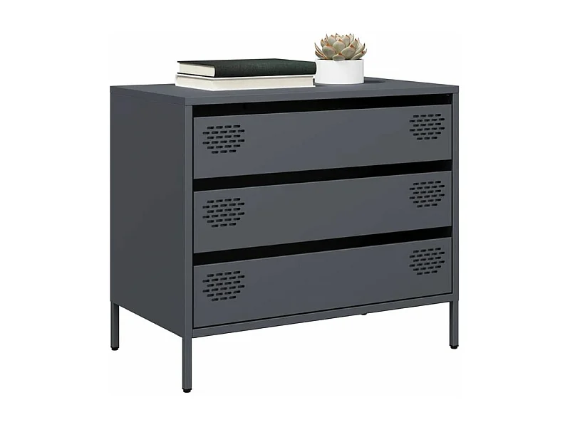 Buffet anthracite 68x39x58,5 acier laminé à froid