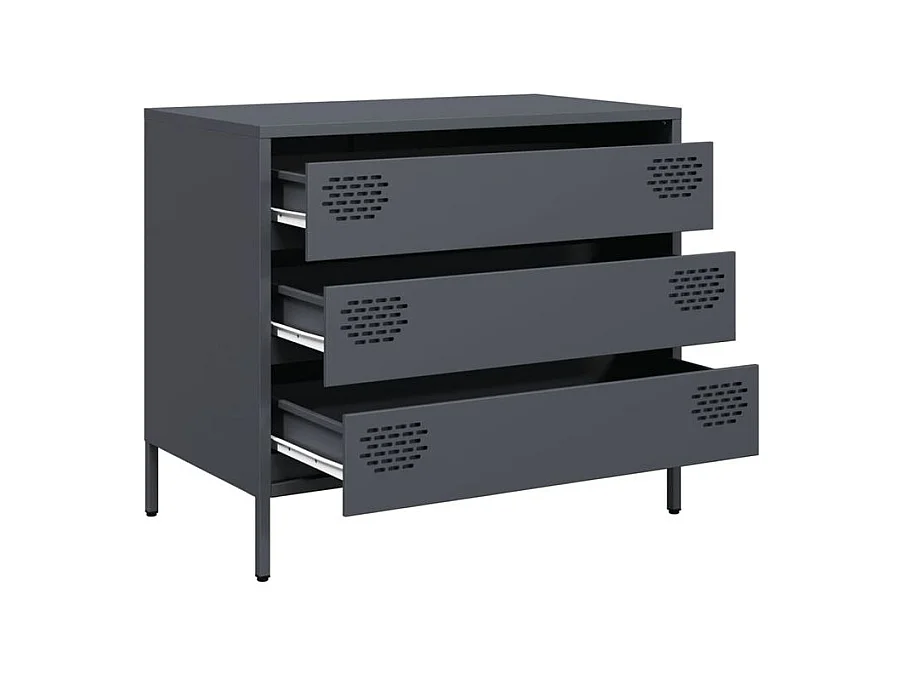 Buffet anthracite 68x39x58,5 acier laminé à froid