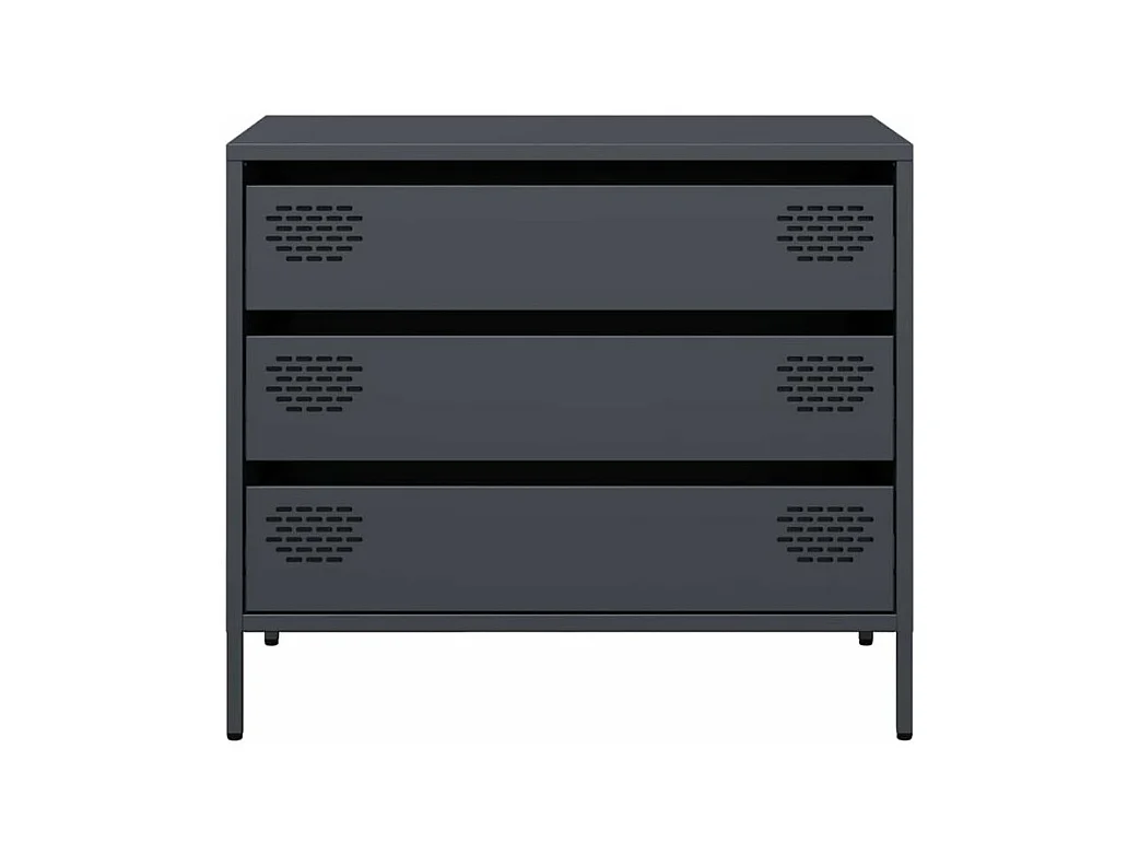 Buffet anthracite 68x39x58,5 acier laminé à froid