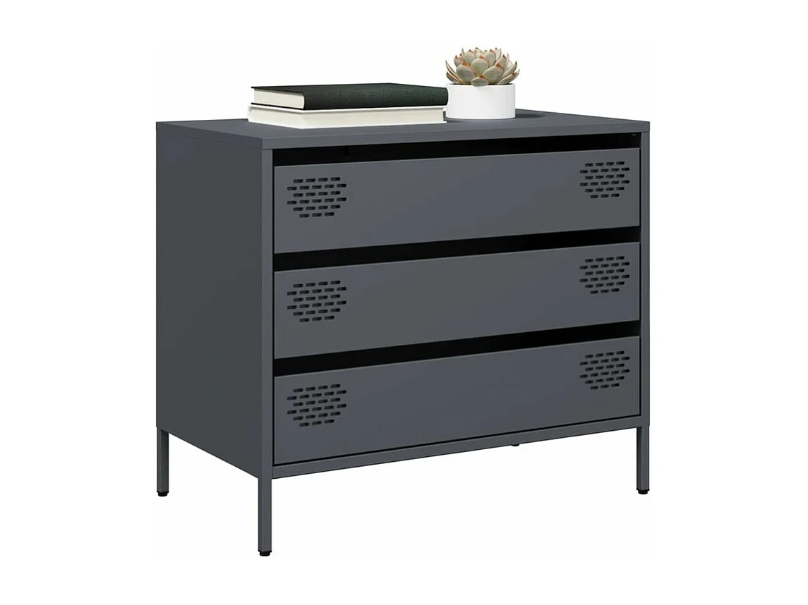 Buffet anthracite 68x39x58,5 acier laminé à froid