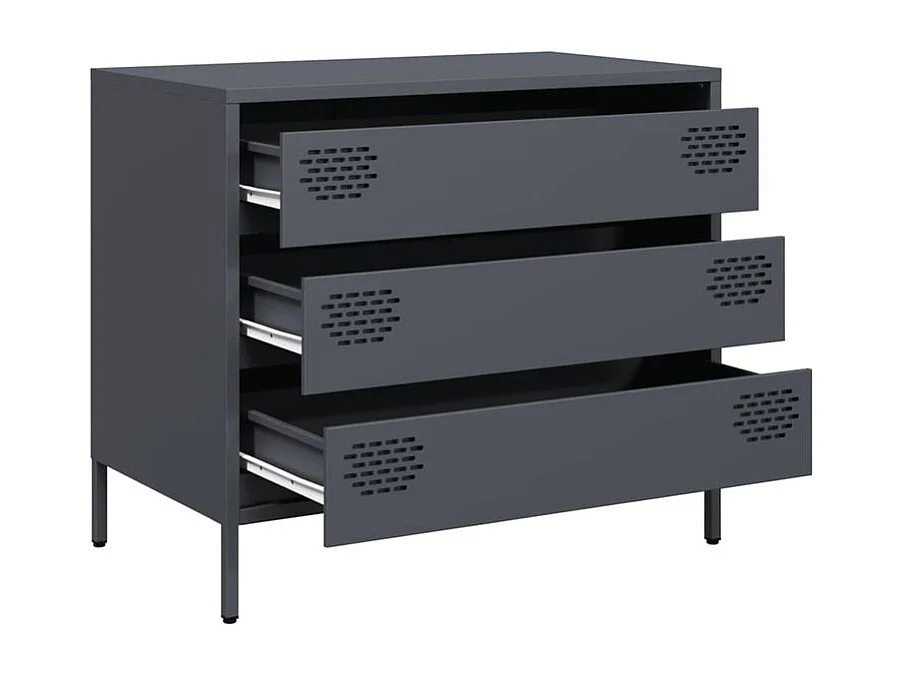 Buffet anthracite 68x39x58,5 acier laminé à froid